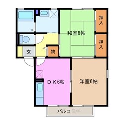 在良駅 徒歩22分 2階の物件間取画像